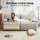 Artiss Grey 2-Seater Modular Sofa Bed - No Assembly, High-Density Foam, Ergonomic Design, Vacuum Packed for Easy Setup