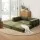 Artiss Convertible Folding Sofa Bed Green - Corduroy Fabric, 2-Seater, Steel Frame, 180x200cm, Non-Slip, 300kg Capacity