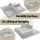Artiss Convertible Folding Sofa Bed Grey - 2-Seater, Breathable Corduroy, Sturdy Steel Frame, Supports 300kg, 180x200cm