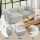 Artiss Convertible Folding Sofa Bed Grey - 2-Seater, Breathable Corduroy, Sturdy Steel Frame, Supports 300kg, 180x200cm