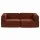 Artiss Convertible Folding Sofa Bed Orange - 2-Seater Corduroy, Steel Frame, 180x200cm, Supports 300kg, Non-Slip Design