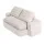 Artiss Convertible Corduroy Sofa Bed 200cm Boneless Couch, 30D High-Density Foam, Lounger with Headrests, Blanket, Beige