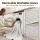 Artiss Convertible Corduroy Sofa Bed 200cm Boneless Couch, 30D High-Density Foam, Lounger with Headrests, Blanket, Beige