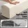 Artiss 200cm Convertible Folding Sofa Bed, 30D High-Density Foam Boneless Corduroy Couch, Grey Lounger for Living Room