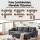 Artiss Modular U-Shaped Sectional Storage Sofa Grey Faux Linen with Movable Ottomans and Deep Seating