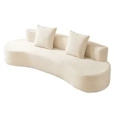Artiss 228cm Modular Sofa Bed Sectional 4-Seater Boneless Couch in Premium Breathable Corduroy High Density Foam Support