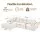 Artiss 3-Seater Modular Boneless L-Shaped Sofa Bed Corduroy White 275x170cm Comfortable Supportive Cushioning