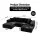 Artiss Modular Corduroy Sofa Bed 2-Seater Left Chaise with Ottoman Black Compressed Sectional Sofa Bed