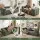 Artiss Comfort Boneless 3‑Seater Compressed Sofa Bed 186cm Green Luxury Chenille High‑Density Foam Core