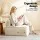 Artiss 2 Floor Sofa Lounge Chair with Bouclé Fabric & Pillow - Ergonomic, Versatile, White, 86x86x76cm, Plush Comfort