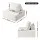 Artiss 5-Seater Floor Sofa Lounge Chair with Bouclé Fabric, Plush Cotton Backrest, and Ergonomic Support Pillow