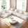 Artiss Floor Sofa Lounge Chair 6-Seater with Pillow - Bouclé Fabric, High-Density Foam, Ergonomic Support, Easy Setup