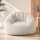 Artiss Shell-Shaped Boneless Couch Faux Fur Small Single Boneless Bean Bag Lounge Chair White 130x112x74cm