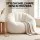 Artiss Shell-Shaped Boneless Couch Faux Fur Small Single Boneless Bean Bag Lounge Chair White 130x112x74cm