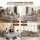 Artiss 1 Seater Corduroy Convertible Sofa Bed Grey Boneless Pull-Out Couch Removable Cover 81x90x40cm