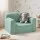 Artiss 1 Seater Kids Sofa Chair with Carry Handle Washable Cover 25D Foam 100kg Mint Green Teddy Fleece