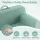 Artiss 1 Seater Kids Sofa Chair with Carry Handle Washable Cover 25D Foam 100kg Mint Green Teddy Fleece