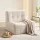 Artiss Single Small Boneless Floor Couch White Fabric Modular Memory Foam Ergonomic L-Shaped Chair 1 Seater
