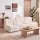 Artiss Set of 3 Modular Boneless Sofas White 150kg Capacity Each with Teddy Fleece Cover and No Assembly