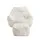 Artiss Bean Bag Sofa with Ottoman Corduroy 103cm x 102cm x 71cm White 150kg