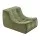 Artiss Armless Chenille Floor Sofa, 150kg Capacity, Removable Cover, High-Density Foam, No Assembly, Green