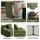 Artiss 300cm Modular Boneless Sofa Bed L Shaped Sectional Corduroy Green Spacious Convertible Comfort