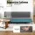 Artiss 1.9m 3-Seater Sofa Bed Grey with Innerspring Core Soft Fibre Wrap Adjustable Couch Futon 3-Position