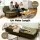 Artiss 1.9m 3-Seater Sofa Bed with Innerspring Core Soft Fibre Wrap Adjustable Olive Green 3-Position