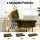 Artiss 1.9m 3-Seater Sofa Bed with Innerspring Core Soft Fibre Wrap Adjustable Olive Green 3-Position