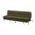 Artiss 1.9m 3-Seater Sofa Bed with Innerspring Core Soft Fibre Wrap Adjustable Olive Green 3-Position