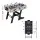 4-in-1 Foldable Soccer Table, Foosball, Pool, Table Tennis, Hockey Game Table, MDF, 122x61x81cm, Family Fun