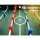 4FT Soccer Foosball Table - MDF Construction, Chrome Steel Rods, Anti-Slip Handles, Family Party Game Blue