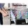 4FT Soccer Foosball Table - MDF Construction, Chrome Steel Rods, Anti-Slip Handles, Family Party Game Blue