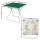 Folding Mahjong Table - Green, 4 Drawers & Cup Holders, 88x88x73cm, Plush Surface, Compact for Home & Travel