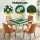 Folding Mahjong Table - Green, 4 Drawers & Cup Holders, 88x88x73cm, Plush Surface, Compact for Home & Travel