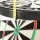 18 inch Premium Sisal Dartboard Set with Rotating Score Ring, Staple-Free Divider, 6 Steel Darts, Wall Mount, Party Game