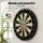 18 inch Premium Sisal Dartboard Set with Rotating Score Ring, Staple-Free Divider, 6 Steel Darts, Wall Mount, Party Game