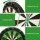 18 inch Premium Sisal Dartboard Set with Rotating Score Ring, Staple-Free Divider, 6 Steel Darts, Wall Mount, Party Game