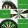 18 inch Sisal Dartboard and Wooden Cabinet Set with 6 Steel Darts, Rotating Score Ring, Staple-Free Divider, Brown