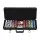 500PC Poker Chip Set - 14g Double Injection Iron Core Chips, Aluminium Case, Cards & Dice for Casino Nights