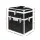 Embellir Portable Cosmetic Beauty Makeup Carry Case, Grade-A Aluminum, Crocodile Black, 28x17.5x31cm, with Mirror