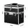 Embellir Portable Cosmetic Beauty Makeup Carry Case, Aluminum, 28x17.5x31cm, Diamond Black, with Mirror and Trays