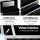 Embellir Portable Cosmetic Beauty Makeup Carry Case, Aluminum, 28x17.5x31cm, Diamond Black, with Mirror and Trays