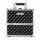 Embellir Makeup Case Beauty Organizer Bag, Aluminum ABS, Diamond Black, 27x19.5x27.5cm, Portable Travel Cosmetic Storage