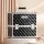 Embellir Makeup Case Beauty Organizer Bag, Aluminum ABS, Diamond Black, 27x19.5x27.5cm, Portable Travel Cosmetic Storage