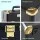 Embellir Portable Cosmetic Beauty Makeup Case, Aluminum, 36x25x23cm, Black & Gold, Professional Organizer with Lock