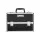 Embellir Portable Cosmetic Beauty Makeup Case, Aluminum Frame, Black Velvet Interior, 23x36x27cm, Adjustable Dividers