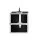 Embellir Portable Cosmetic Beauty Makeup Case, Aluminum Frame, Black Velvet Interior, 23x36x27cm, Adjustable Dividers