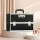 Embellir Portable Cosmetic Beauty Makeup Case, Aluminum Frame, Black Velvet Interior, 23x36x27cm, Adjustable Dividers