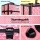 Embellir Portable Cosmetic Beauty Makeup Case, Grade-A Aluminium, Diamond Pink, 23x36x27cm, Lockable with Strap
